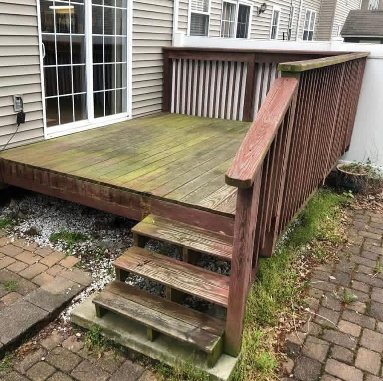 More room, naturally connected before remodeling